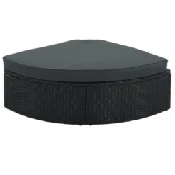 7pc Wicker Patio Seating Set With Cushions & Striped Pillows - Gray - GODEER -Crosley shop GUEST f8f57f28 9c24 4c7b 8855 202cf413f0cf