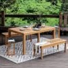 Chester Outdoor Teak Wood Backless Bench - Cambridge Casual