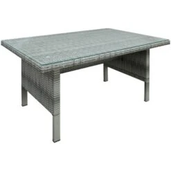 6pc Wicker Patio Set With Glass Table Ottomans - Gray/Dark Gray - GODEER 23 6pc Wicker Patio Set With Glass Table Ottomans - Gray/Dark Gray - GODEER -Crosley shop GUEST fe4d3ca6 ac2f 42ab 8b49 e89c413769f1 1