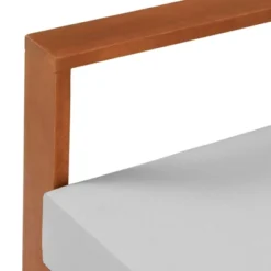 Grafton Eucalyptus 3 Seat Outdoor Bench With Cushions - Gray/Natural - Alaterre Furniture -Crosley shop GUEST ff13b2a7 dae6 4e8e 947b 8758f31d2430